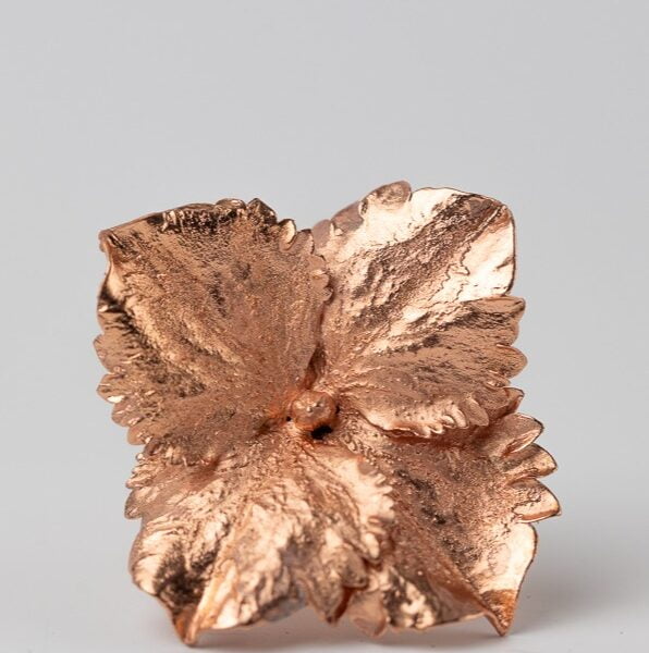 prsten, prsteny, ring, rings, originální šperky, original jewel, jewellery, leafinside, galvanoplastika, copper, best gift, dárek, na valentýna, vánoční dárek, stylový šperk, šperk, flower ring