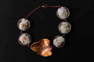 náramek, bracelet originální šperky, original jewel, jewellery, leafinside, galvanoplastika, copper, best gift, dárek, na valentýna, vánoční dárek, stylový šperk, šperk,