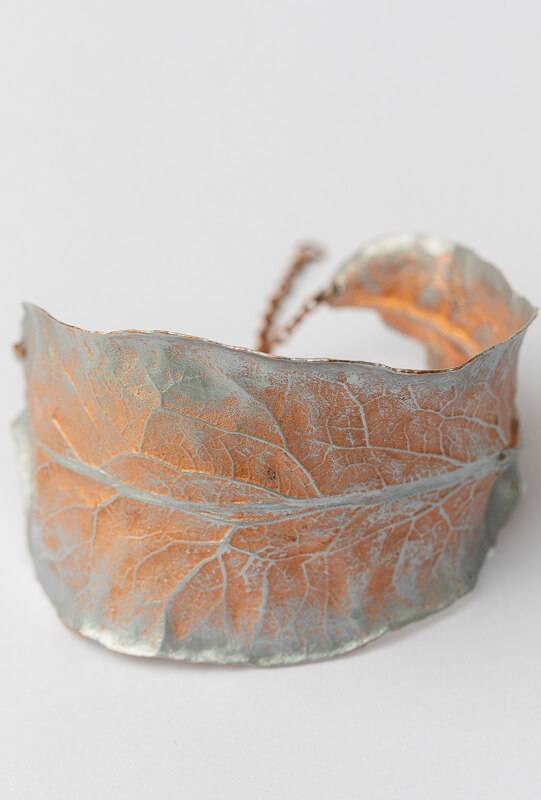 náramek, bracelet lípa, tilia, originální šperky, original jewel, jewellery, leafinside, galvanoplastika, copper, best gift, dárek, na valentýna, vánoční dárek, stylový šperk, šperk,