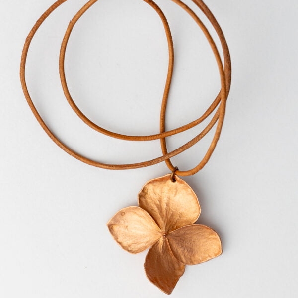 hortenzie, hortensia, hydrangea, necklace, náhrdelník, originální šperky, original jewel, jewellery, leafinside, galvanoplastika, copper, best gift, dárek, na valentýna, vánoční dárek, stylový šperk, šperk, madeira collection, madeira ring