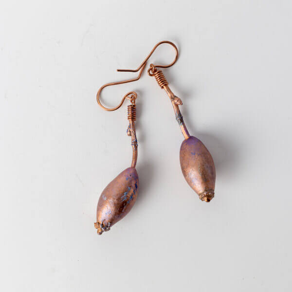 Rose hip earring N°112 - leafinside - jewellery