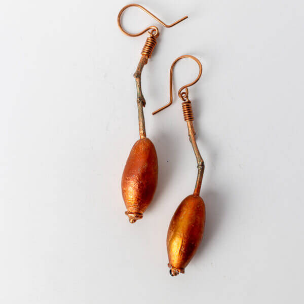 Rose hip earring N°111 - leafinside - jewellery