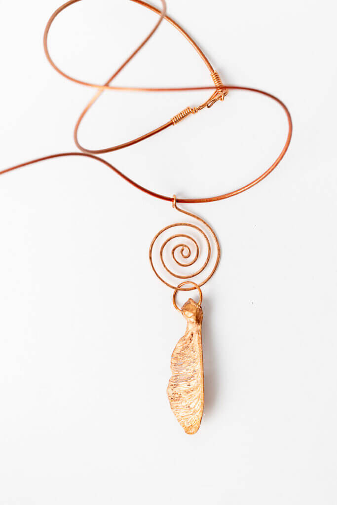 Hydrangea with pearls N°113 - leafinside - jewellery