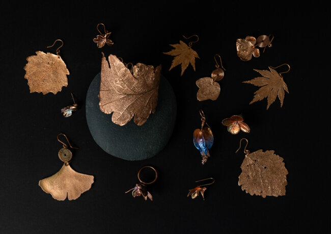 Jewellery from botanic garden - leafinside - jewellery